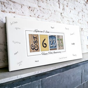 50th Anniversary Gift Guest Book For 50th Anniversary 50th Wedding Anniversary Gift For Parents Golden Anniversary 1973 Couples Gift