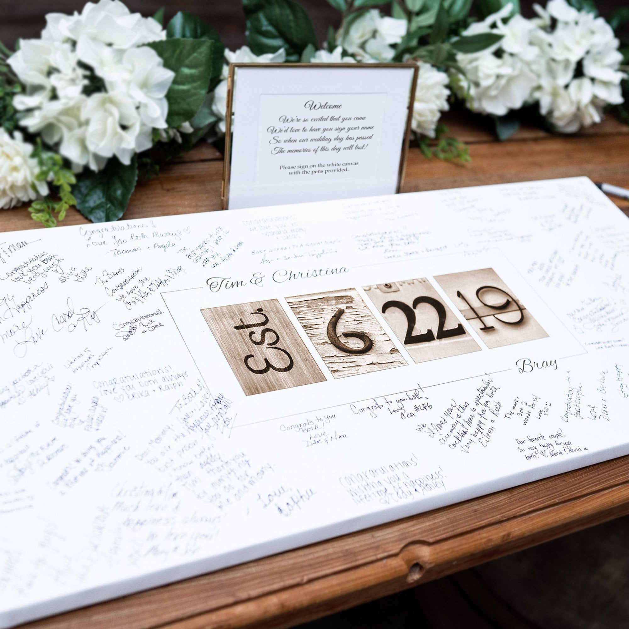 Custom Wedding Guest Book Alternative Wedding Guest Book Etsy