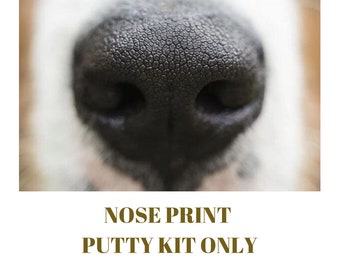 Medium/Large Dog/cat Nose replica print putty, Nose Print, Pet Keepsake, print kit, Dog Lover, cat lover, gift