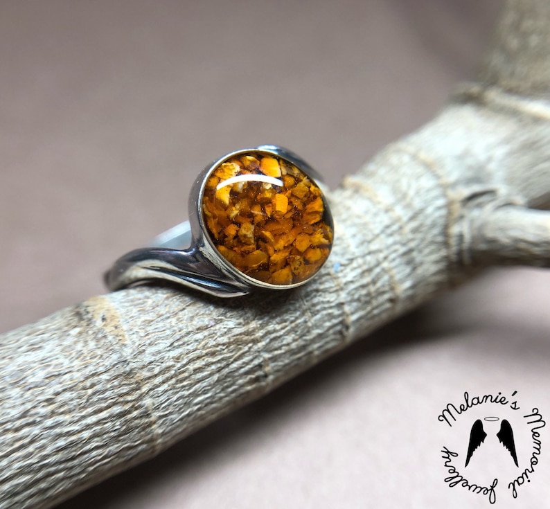 Sterling silver 925 Sizes J-R any colour. Handmade memorial pet ashes or human hair ring