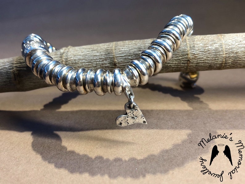 human hair cremains charm solid fine silver with sterling carabiner clasp Bespoke pet Ashes