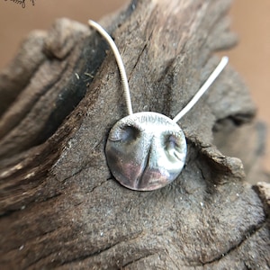 Small Fine Silver Dog Nose print Pendant, Nose Print, Pet Keepsake, Pet Jewellery, Dog Lover, CAt LOver