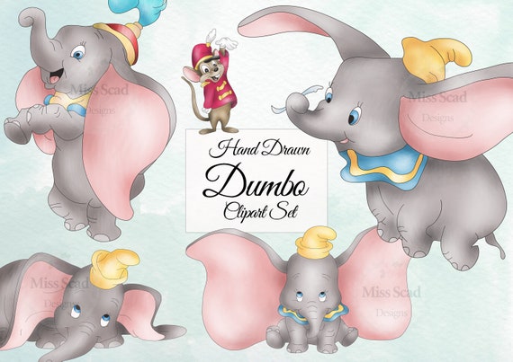 Cute Baby Elephant Clipart Set,Hand Drawn Elephant 8 Transparent PNG Elements, Instant Download, Baby Shower, Birthday Party Favors Il_570xn