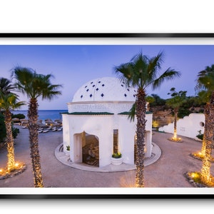 Print or Canvas Kallithea Springs in Rhodes, Greece Mediterranean Architecture Travel Photo Fine Art Print  Framed or Unframed Wall Decor