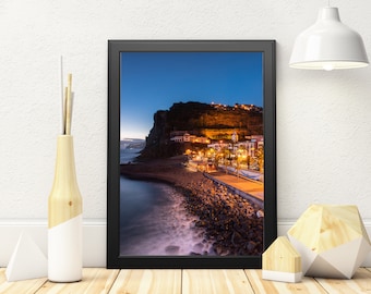 Ponta do Sol Madeira Photography Print, Portugal Coastal Cityscape Wall Art