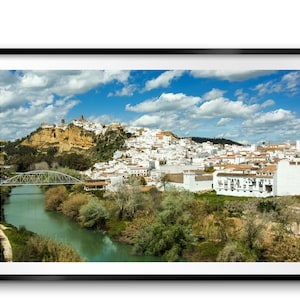 Arcos de la Frontera Skyline Spain Giclee Print / Canvas Fine Art Photo Framed / Unframed Wall Art Home Decor A3  Landscape Photography Gift
