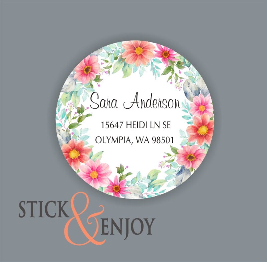 Personalized Address Labels, Custom Address Stickers, Return Address