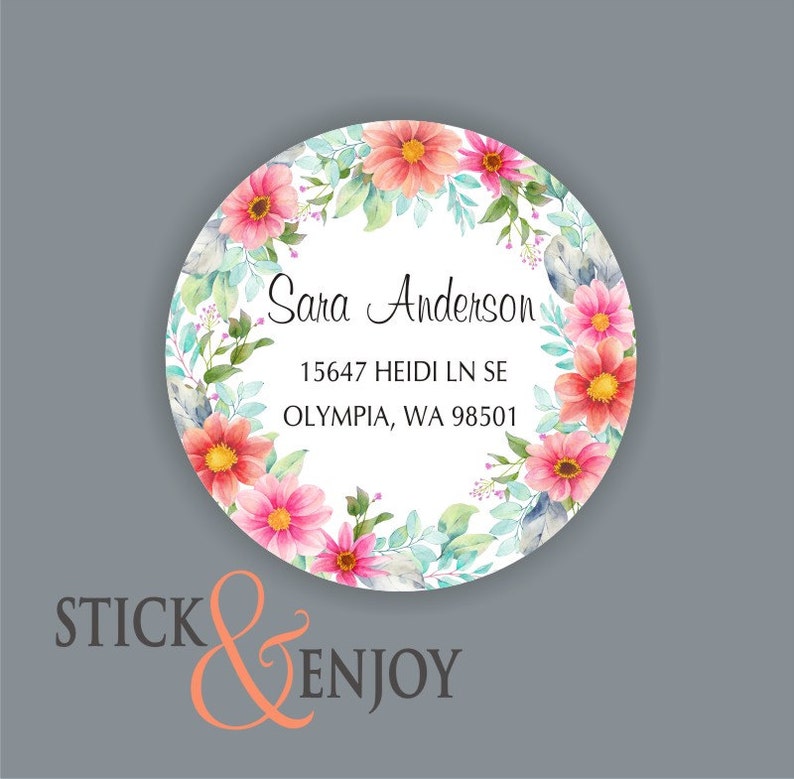 Personalized Address Labels, Custom Address Labels Colorful
