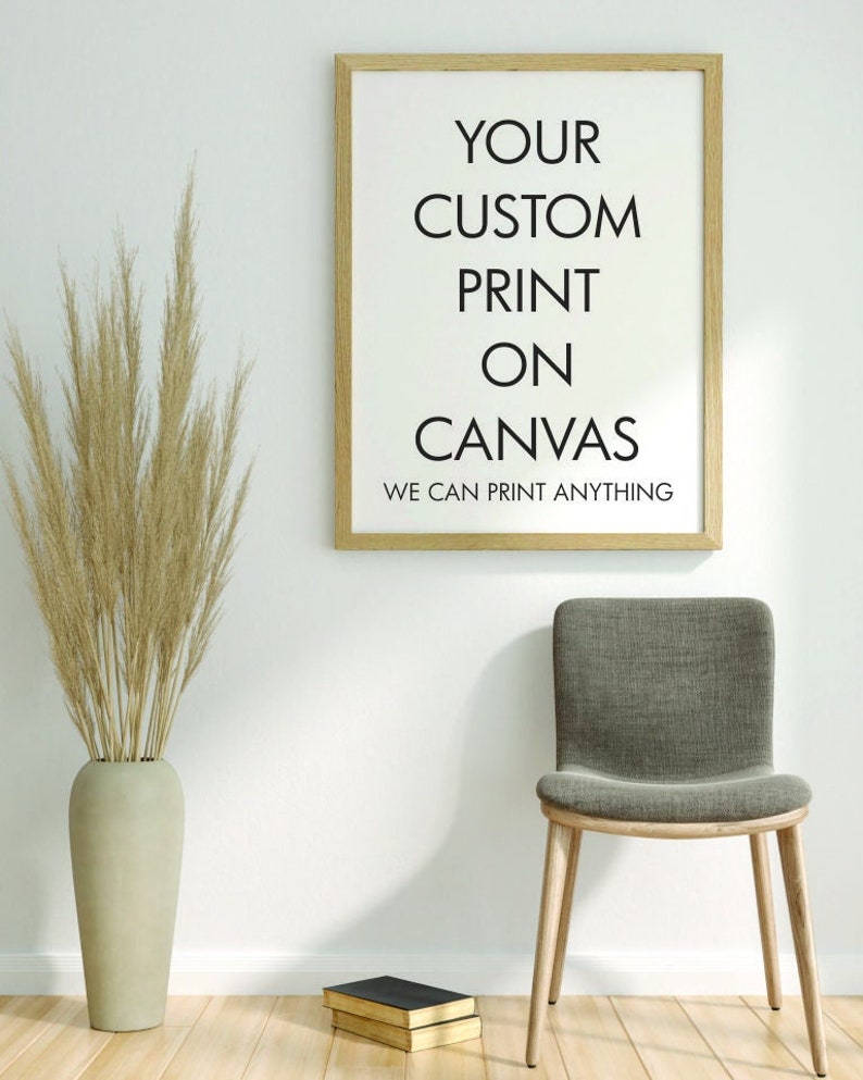 Custom Rolled Canvas Print Custom Poster Prints Custom Etsy