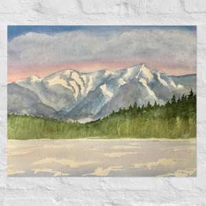Präsidentschaftswahl, Franconia Notch, New Hampshire - Aquarell Kunstdruck