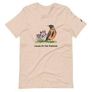 Bolt Robin, Bird Song Lyrics, Bella Cotton Unisex T-shirt, Super Soft and Comfortable, Short Sleeve, Hippie Style, Festival, Shirts image 7