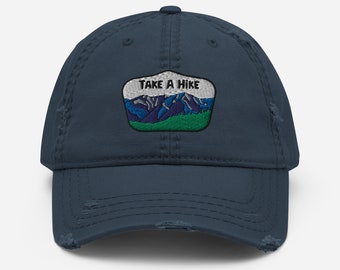 Take a Hike Franconia Ridge NH Distressed Dad Hat