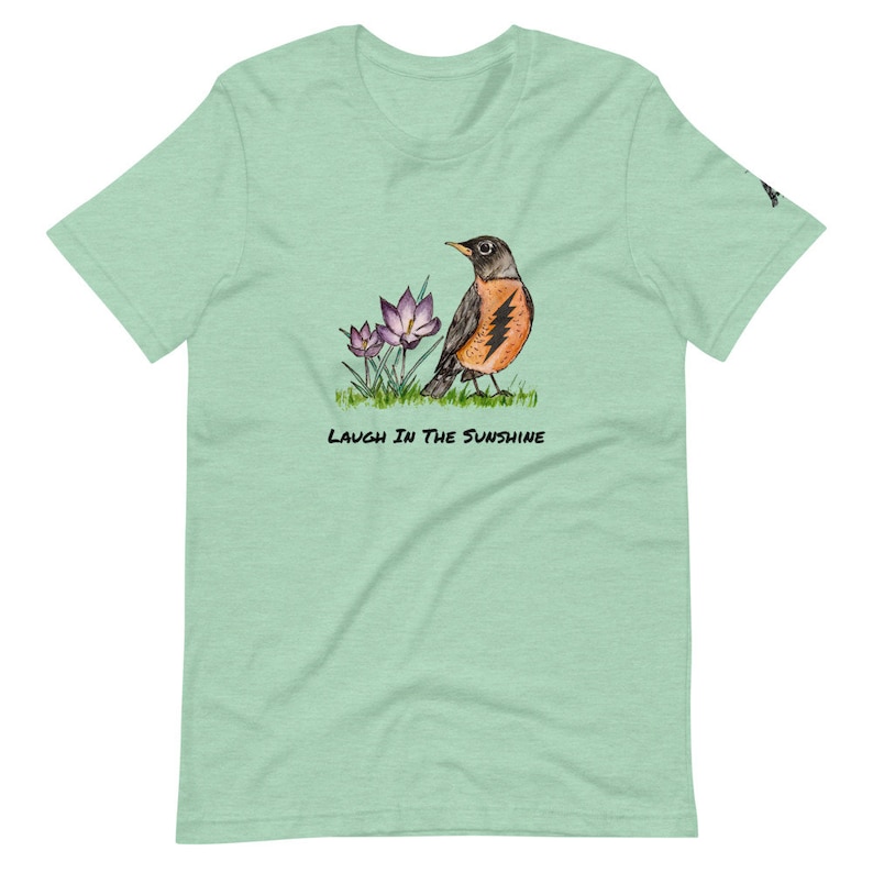 Bolt Robin, Bird Song Lyrics, Bella Cotton Unisex T-shirt, Super Soft and Comfortable, Short Sleeve, Hippie Style, Festival, Shirts image 9