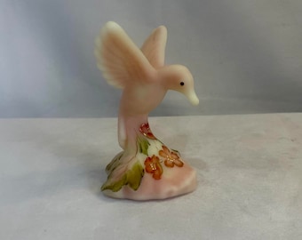 Fenton Hand Painted Signed Burmese Hummingbird