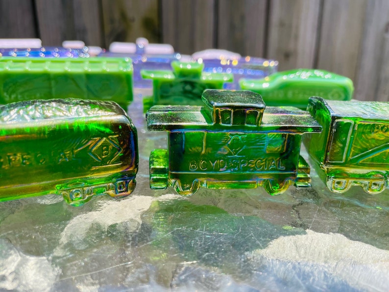 Boyd Glass Train Sets Etsy