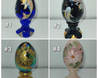 Fenton Art Glass Hand-Painted Egg