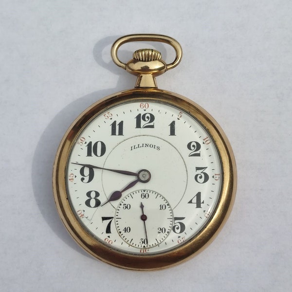 Illinois Pocket Watch Etsy