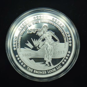 Proof West Virginia 150th Sesquicentennial Heritage Medal .999, 1 ounce image 2