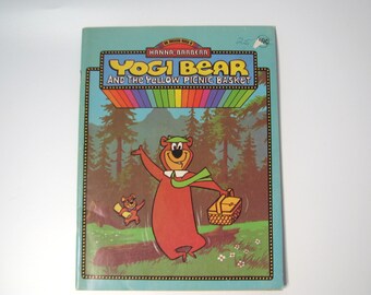 Vintage Yogi Bear Coloring Book Hanna Barbera