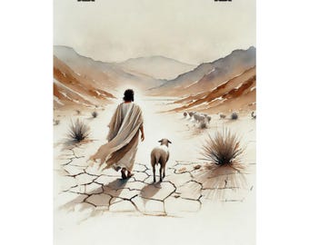 Returning the Lost | Jesus Christ | Religious Poster Print