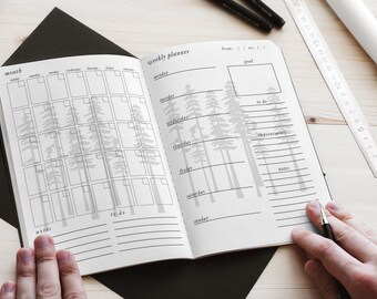Mystic Forest Planner: Monthly, Weekly, Daily, Trackers - Enchanted Nature Theme - PDF Download