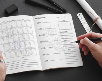 Edgy Snake Scales Planner: Monthly, Weekly, Daily, Trackers - Bold & Chic - PDF Download