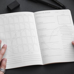 Poetic Inspiration Planner: Monthly, Weekly, Daily, Trackers - Emotion & Inspiration - PDF Download
