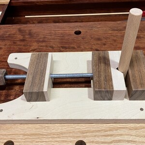 Woodworking Vise Plans | INSTANT DOWNLOAD | Vise for Drilling | DIY Wood Clamps | Vise for Carving | Wood Vise Plans | Drill Press Vise image 4
