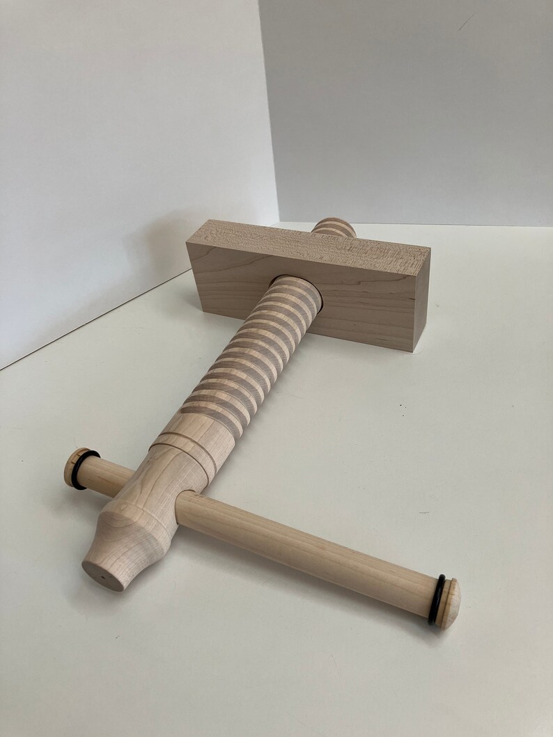 Wood Vise Kit Wood Vise Screw Wooden Threaded Rod Clamp Press Handle