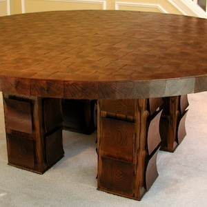 Wooden Dining Table Plans | Dining Table Base | Round Dining Table Plans | Step by Step Plans | Woodworking Plans | Building Instructions