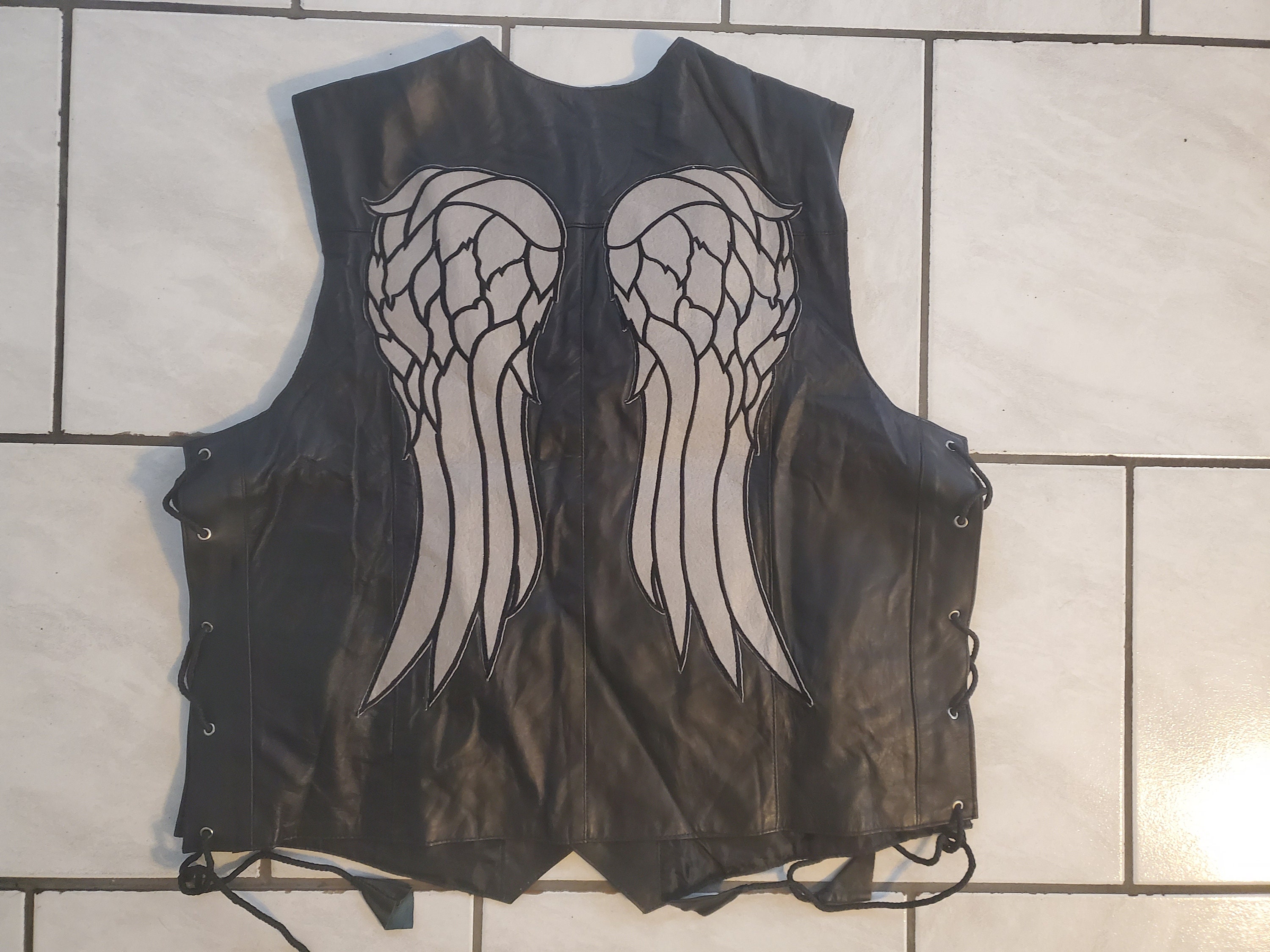【SATIIIZ】Dus Mohair Leather Vest Amazon.com: Viking Cycle Haughty Top Grade Cowhide Leather