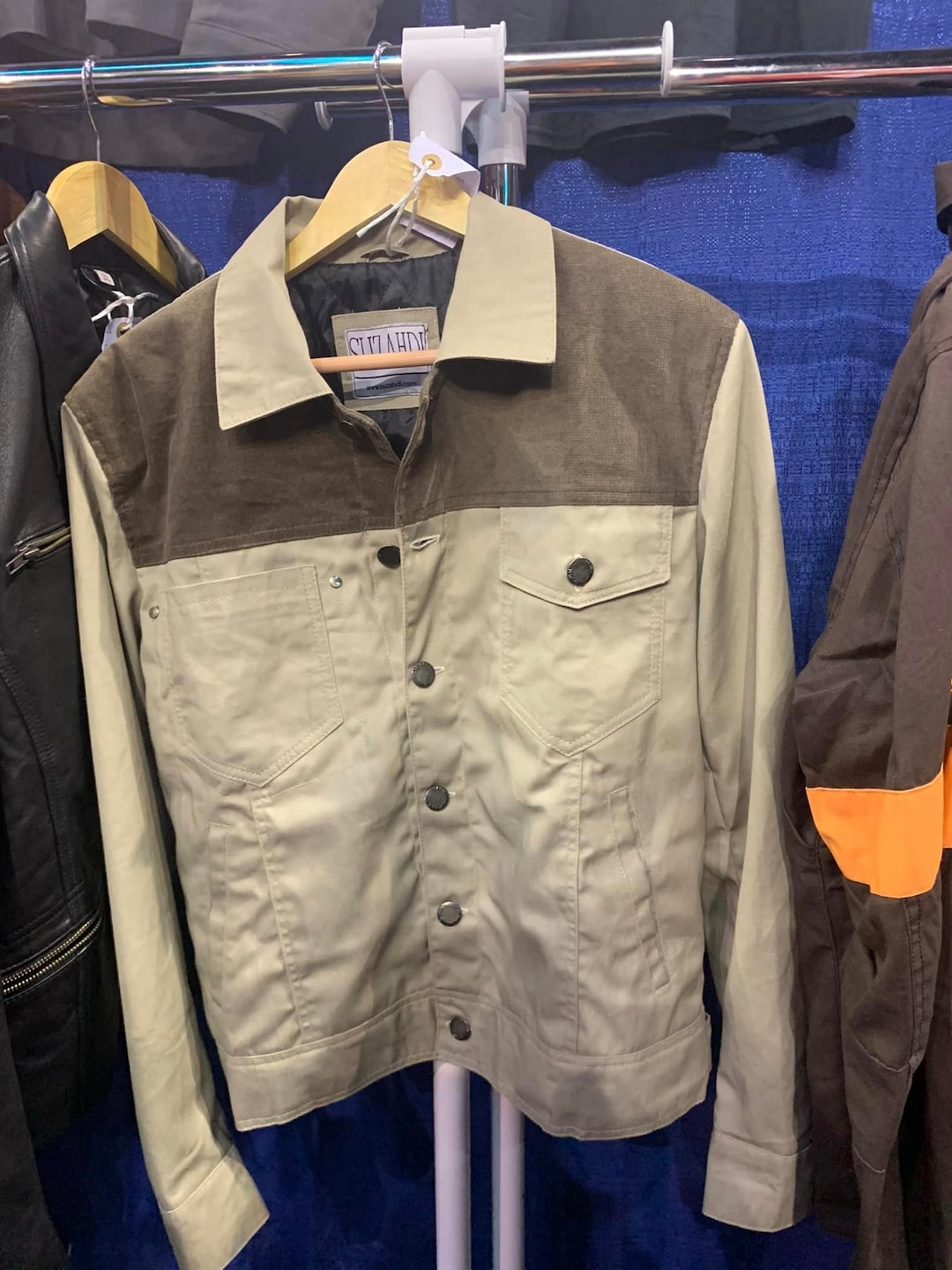 Denim Body Brown Corduroy Yoke Jacket Made to Order Suzahdi Inspired by  Rick Grimes' TWD Style Season 2-3