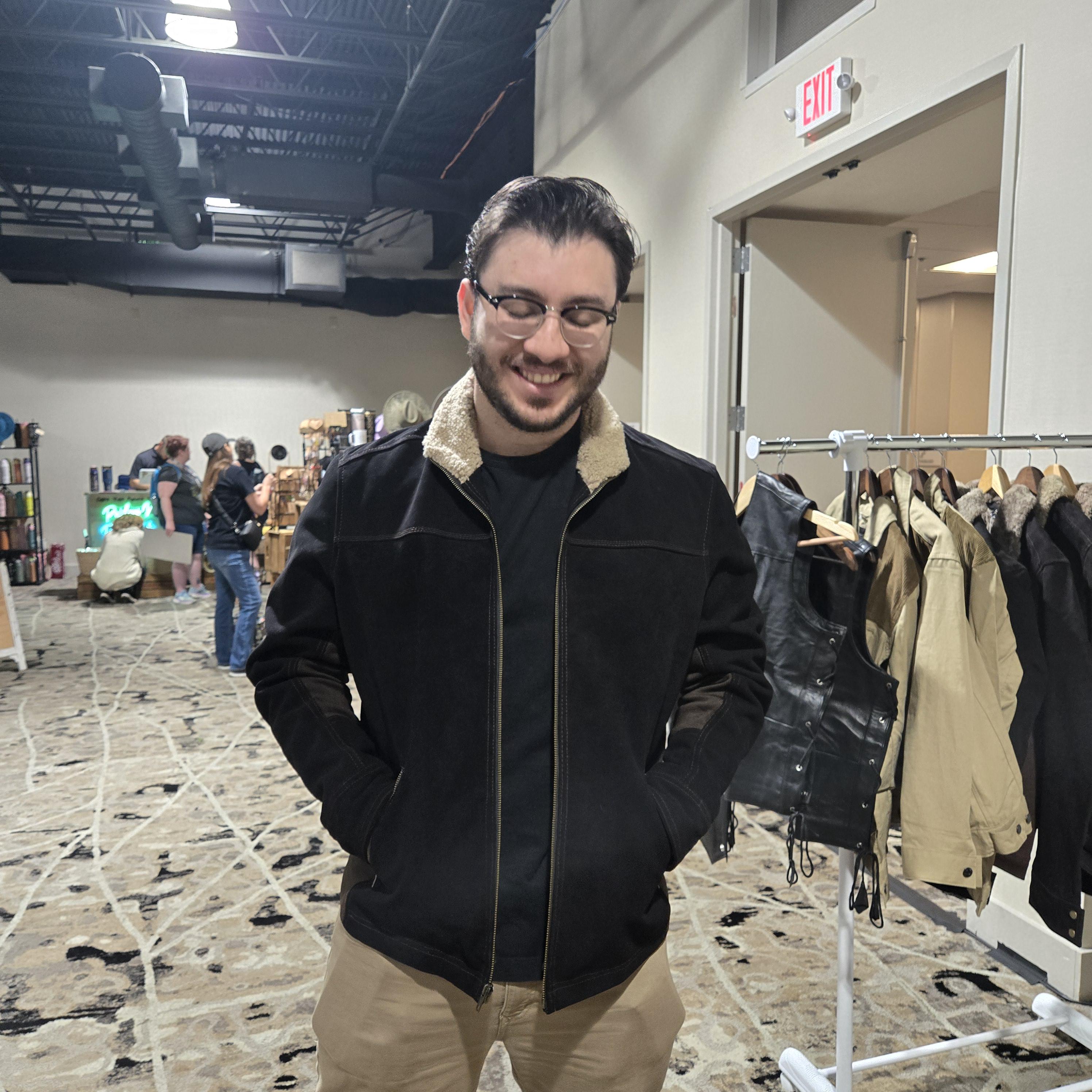 Rick TWD Inspired Suede Grimes Leather Jacket - Suzahdi - Made to