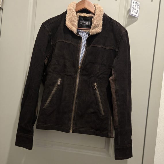 Rick TWD Inspired Suede Grimes Leather Jacket - Suzahdi - Made to