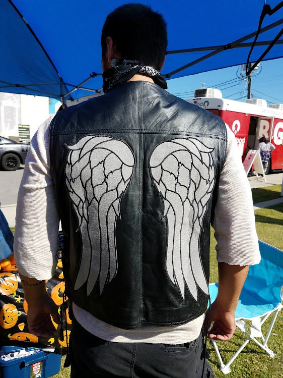 【usako】RIDERS FAKE LEATHER VEST Biker Faux Leather Waistcoat Mens Cut Motorcycle Black