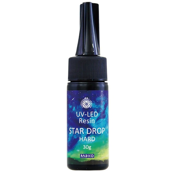 Padico Star Drop UV-LED Resin - Clear, Hard, Fast Curing, Non-Yellowing 30g