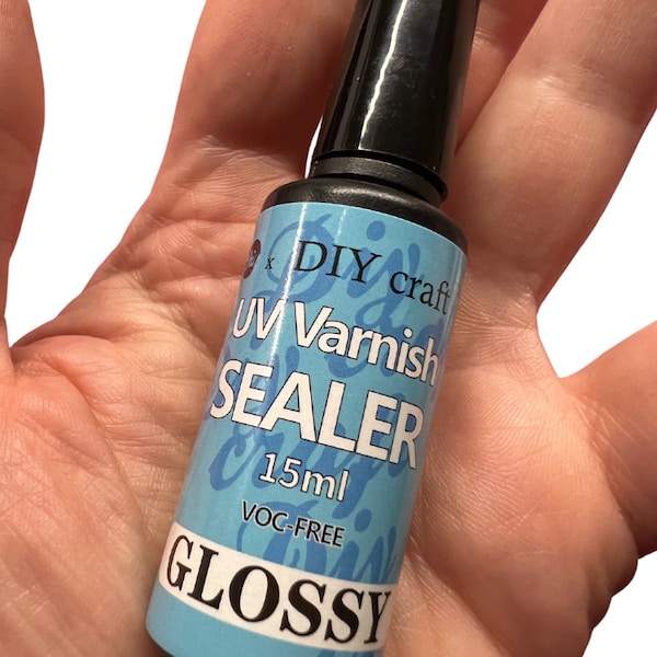 UV Resin Clear High Gloss Varnish Sealant 15ml Ultra Clear No Odor VOC free! Gorgeous finish!