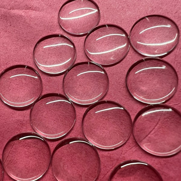 14mm Blank Glass Eye Chips for Doll Customizing - Pack of 20