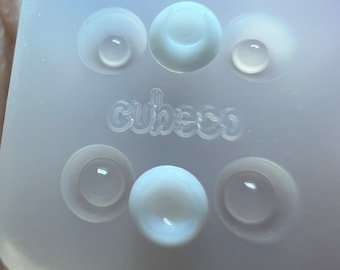Silicone Doll Eye Base Mold – 3mm Small & Large Iris Resin Casting