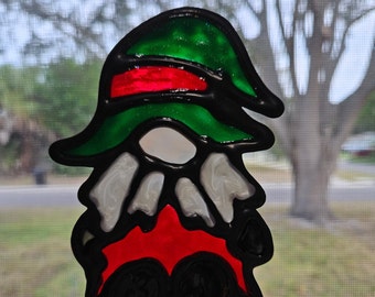 Gallery Glass Window Clings For Christmas, Gnome