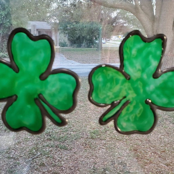 Gallery Glass Window Clings Shamrock