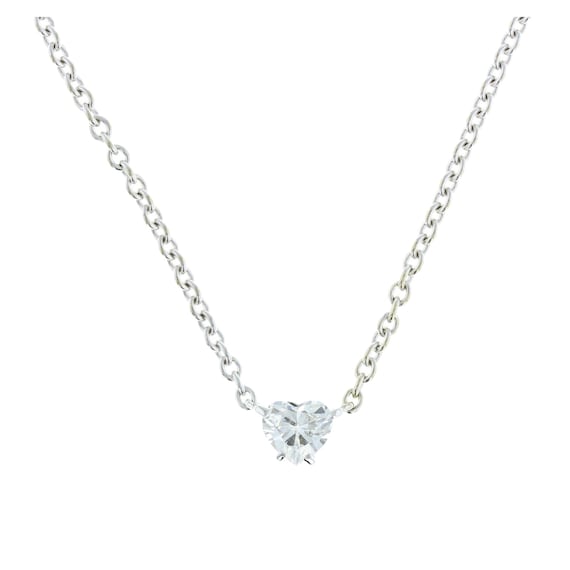 0 90ct Heart Diamond Pendant By Cartier - Cartier Diamond Heart Pendant Necklace 0 90ct Heart Diamond Pendant By Cartier - Cartier Diamond Heart Pendant Necklace
