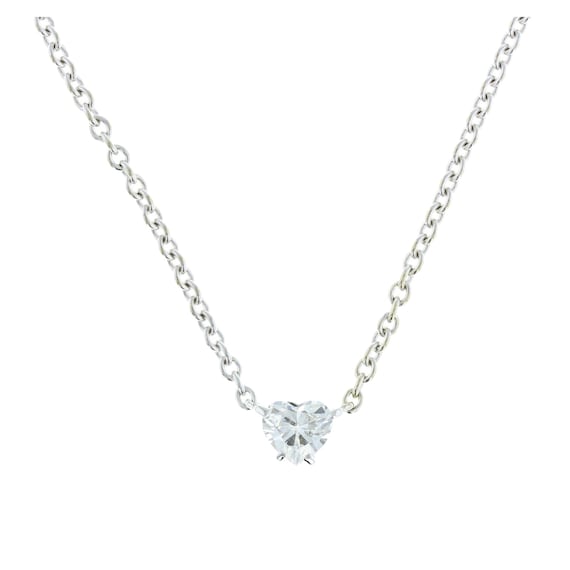 cartier diamond heart pendant