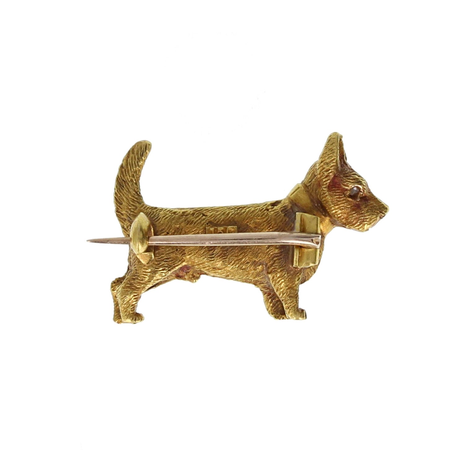 Antique Victorian 15ct Gold Corgi Dog Brooch | Etsy