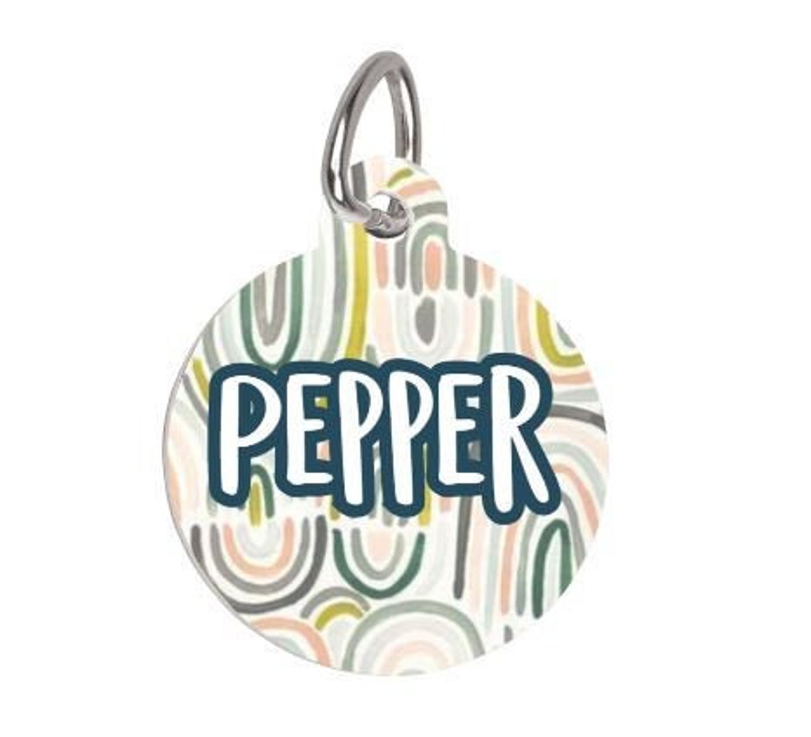 TAG Pepper Customizable Dog Name Tag Pet Etsy