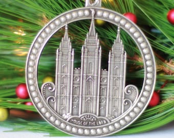 ソルトレイクシティのモルモン寺院のクリスマスオーナメント：マットな