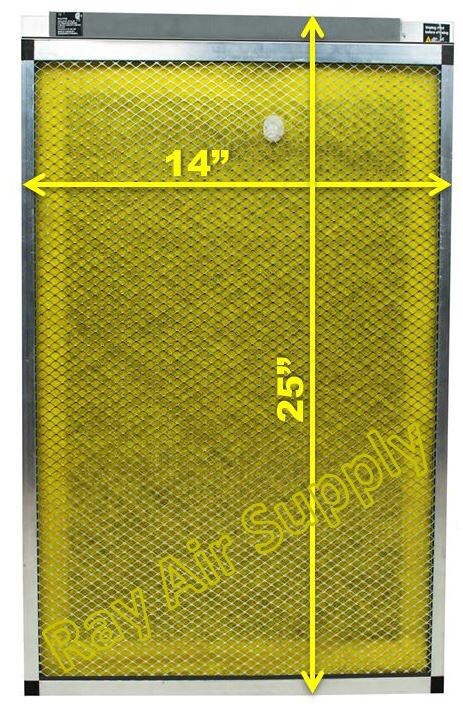 Rayair Supply 14x25 Replacement Filter Pads Compatible With Solaceair ...