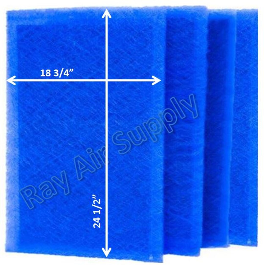 RAYAIR SUPPLY RS2-1400 Dynamic Air Cleaner Replacement Filter Pads With Dynamic Air Cleaner Rs2 1400 Refills 4 Pack