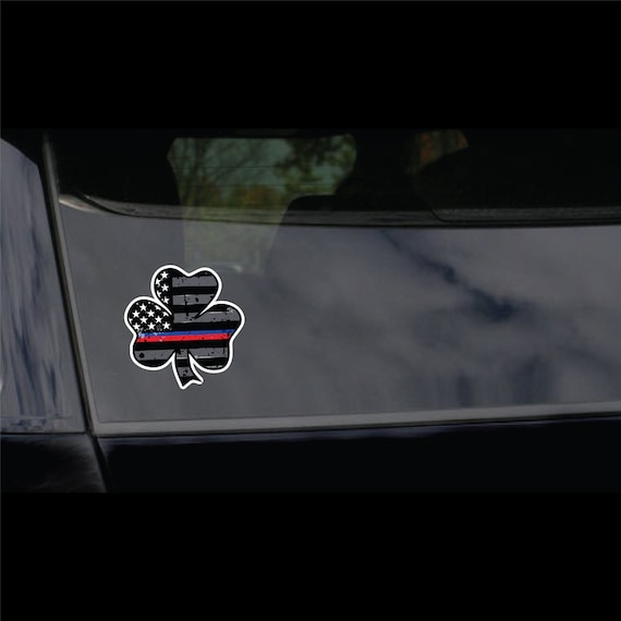 Punisher Dünne Blaue Linie Polizeigesetz USA Amerikanische Flagge Auto