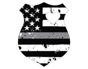 Naklejka z czaszką Punishera, Thin SILVER Line. Naklejka winylowa. Naklejka dla funkcjonariusza służby więziennej. Naklejka dla funkcjonariusza służby więziennej.